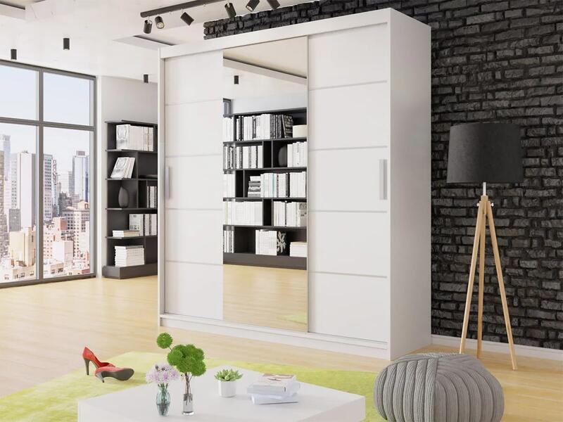 Шкаф-купе Фрезия Белый Фасадный 0101  260*60*260 