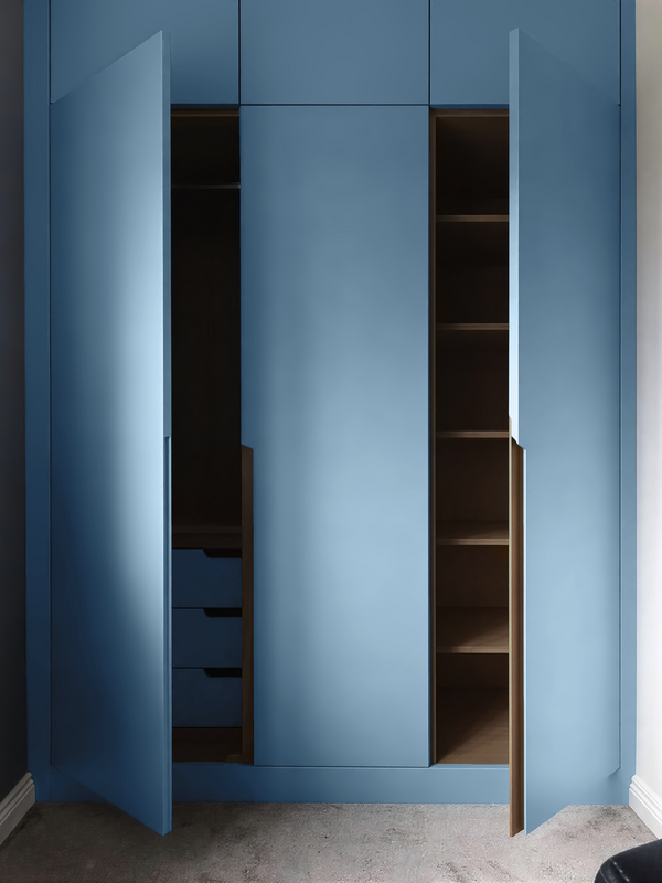 Шкаф Фредо в синей эмали  170*45*220 