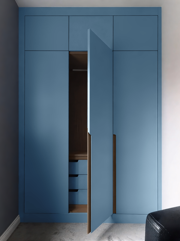 Шкаф Фредо в синей эмали  150*60*250 