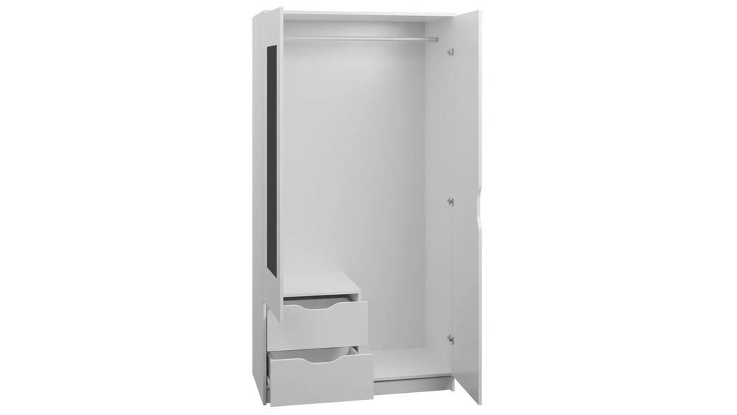 Распашной шкаф Нана двухсекционный Белый 101  110*45*220 