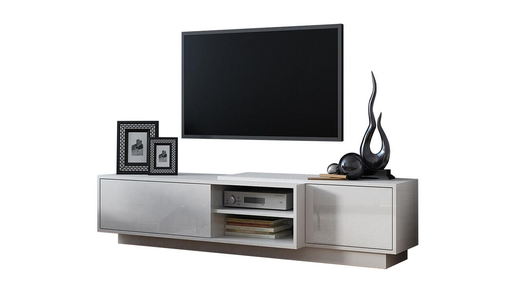 ТВ-тумба Сигма 3 МДФ (белая) 180*45*43 см, Белый   Фиеста