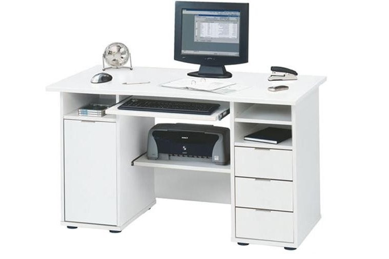Компьютерный стол 19 Белый 101 124*65*73 см, Белый   Фиеста