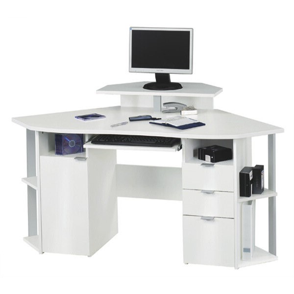 Компьютерный стол 24 Белый 101 165*89*90 см, Белый   Фиеста