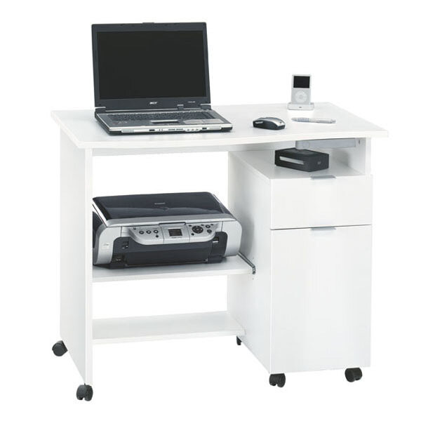 Компьютерный стол 27 Белый 101 92*60*78 см, Белый   Фиеста