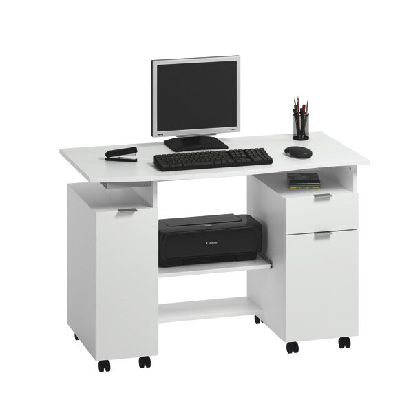 Компьютерный стол 28 Белый 101 116*60*78 см, Белый   Фиеста