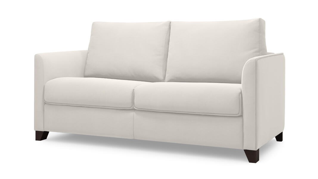 Диван Лион Vivaldi 01 187*90*90 см, Белый Велюр Французская раскладушка ЭКО Фиеста