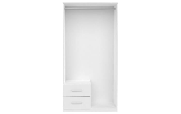 Распашной шкаф Аврора 2 Белый 101  80*45*240 