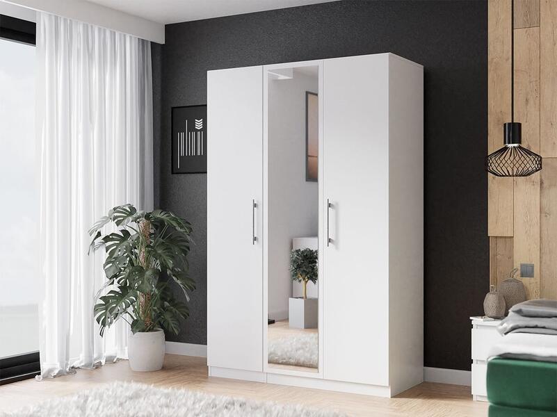 Распашной шкаф Аврора 3 Белый 101  150*50*230 