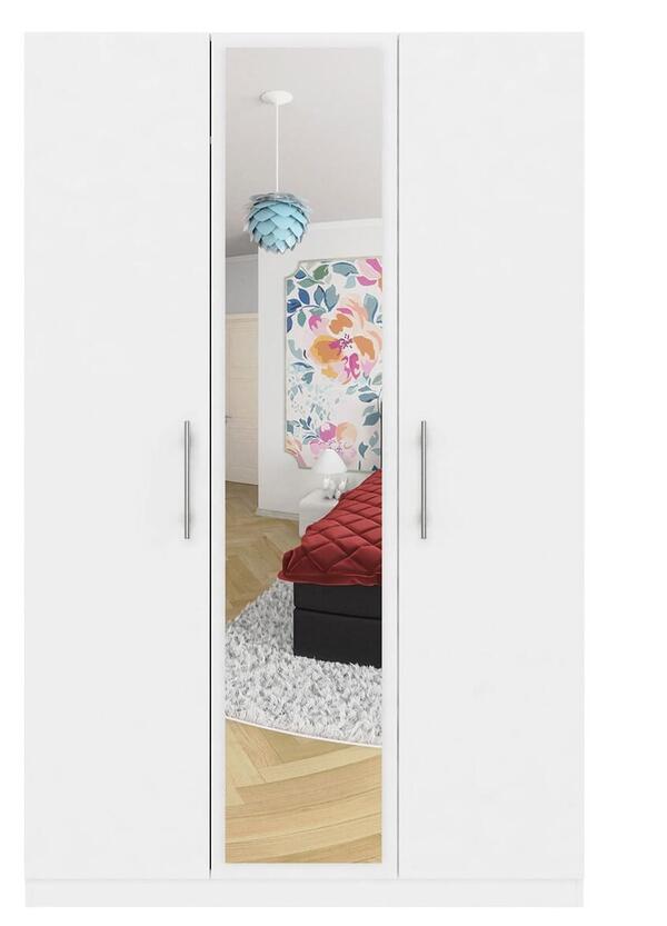 Распашной шкаф Аврора 3 Белый 101  150*60*260 