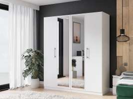 Распашной шкаф Аврора 4 Белый 101  210*45*260 