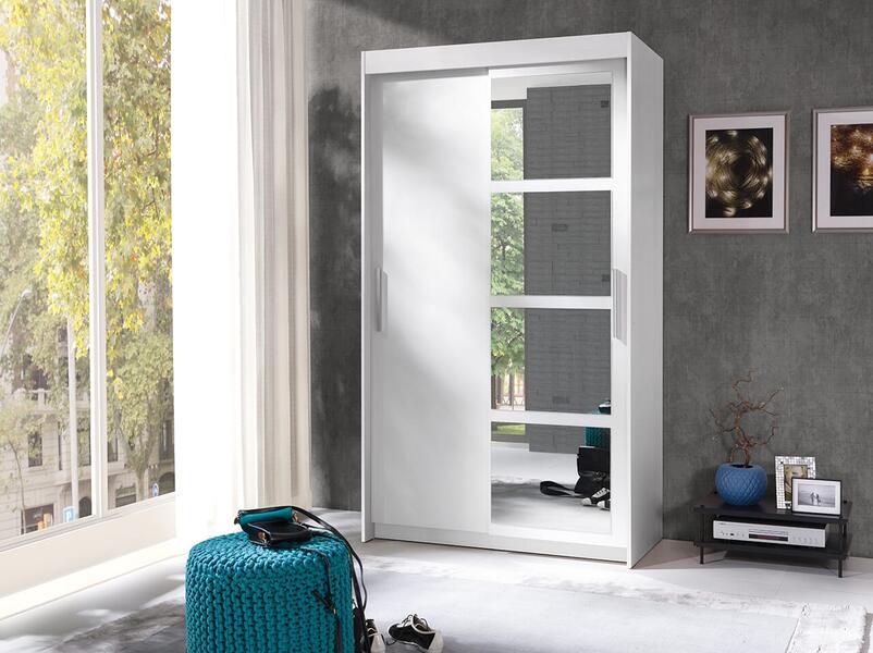 Шкаф-купе Жоржина 2 Белый 101  120*60*240 