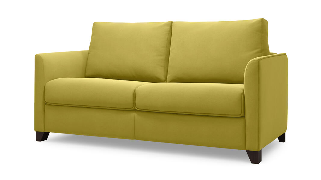 Диван Лион Vivaldi 33 177*90*90 см, Желтый Велюр Французская раскладушка ЭКО Фиеста