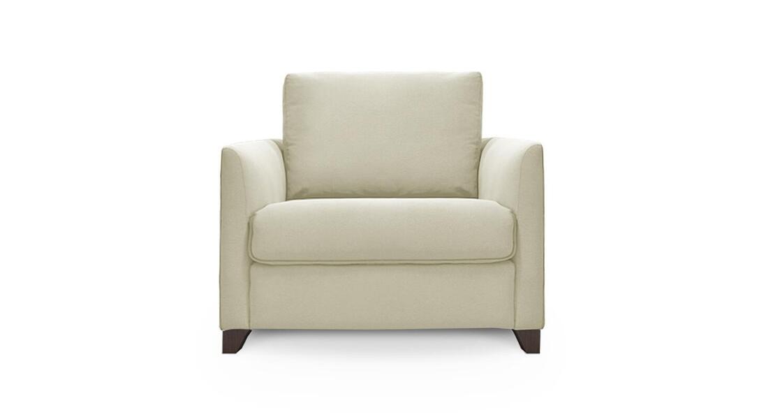 Кресло Лион Vivaldi 04 107*90*90 см, Бежевый Велюр Нераскладной Фиеста