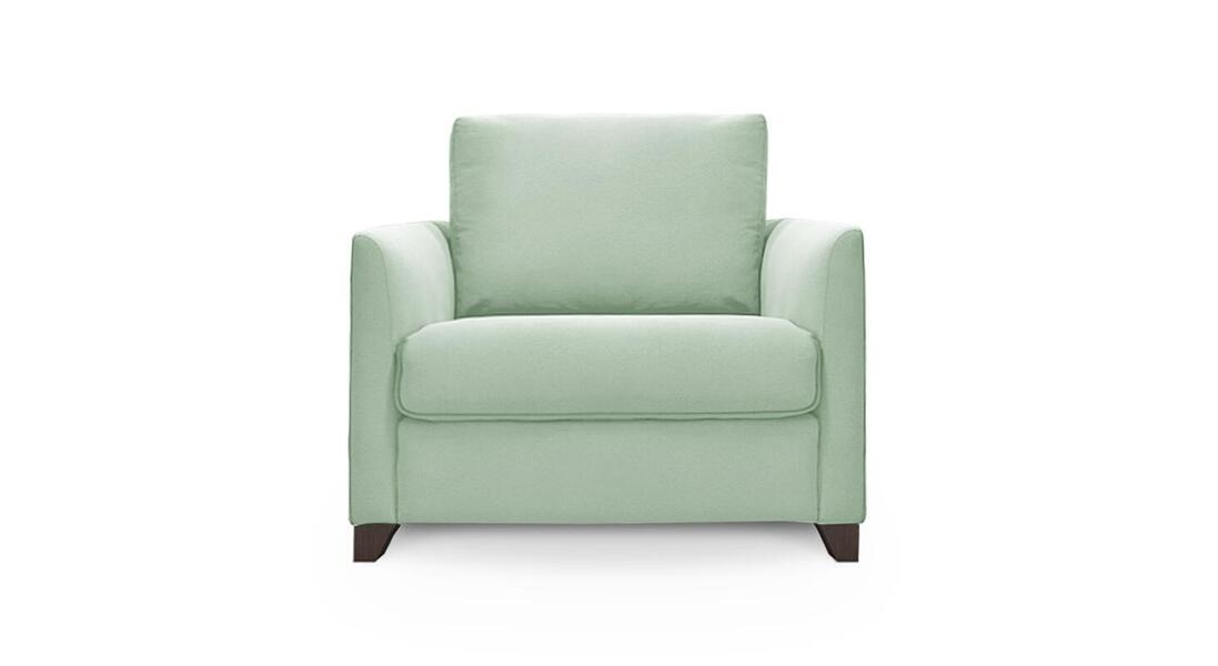 Кресло Лион Vivaldi 09 127*90*90 см, Зеленый Велюр Французская раскладушка ЭКО Фиеста