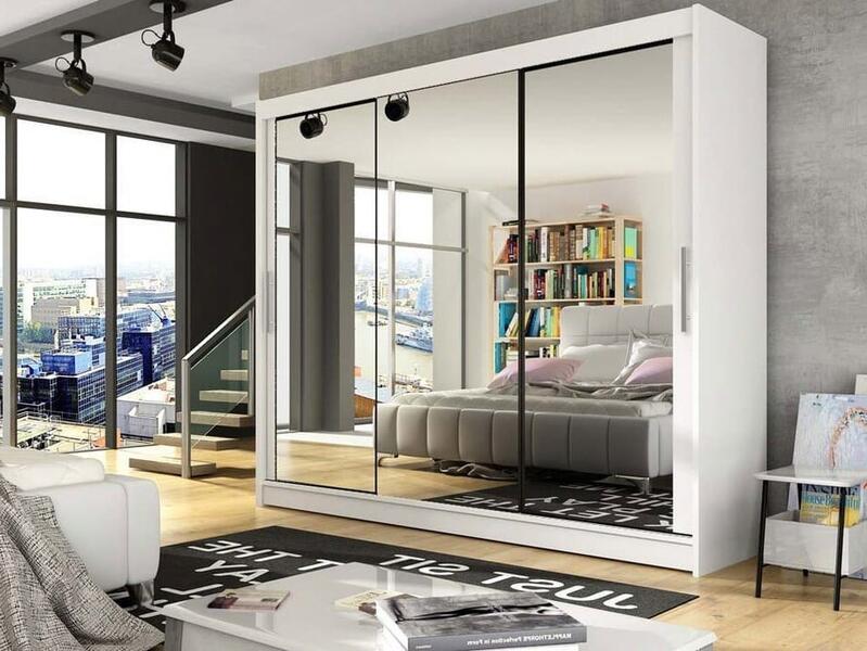 Шкаф-купе Каре 3 Белый 101  260*60*250 