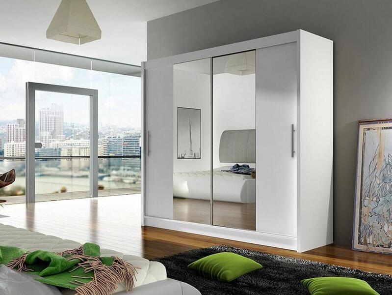 Шкаф-купе Нея 2 Белый 101  250*60*200 