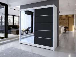 Шкаф-купе Пейтон 2 Венге Цаво 3354/ Белый 101  240*45*230 