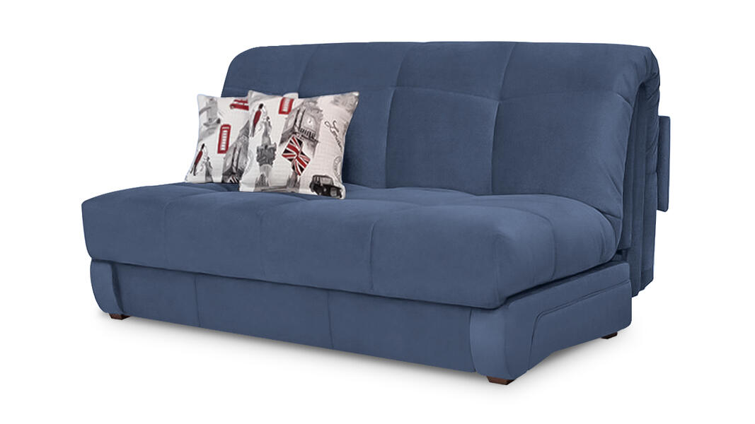 Диван Юпитер Vivaldi 14 160*115*95 см, Синий Велюр Аккордеон Фиеста