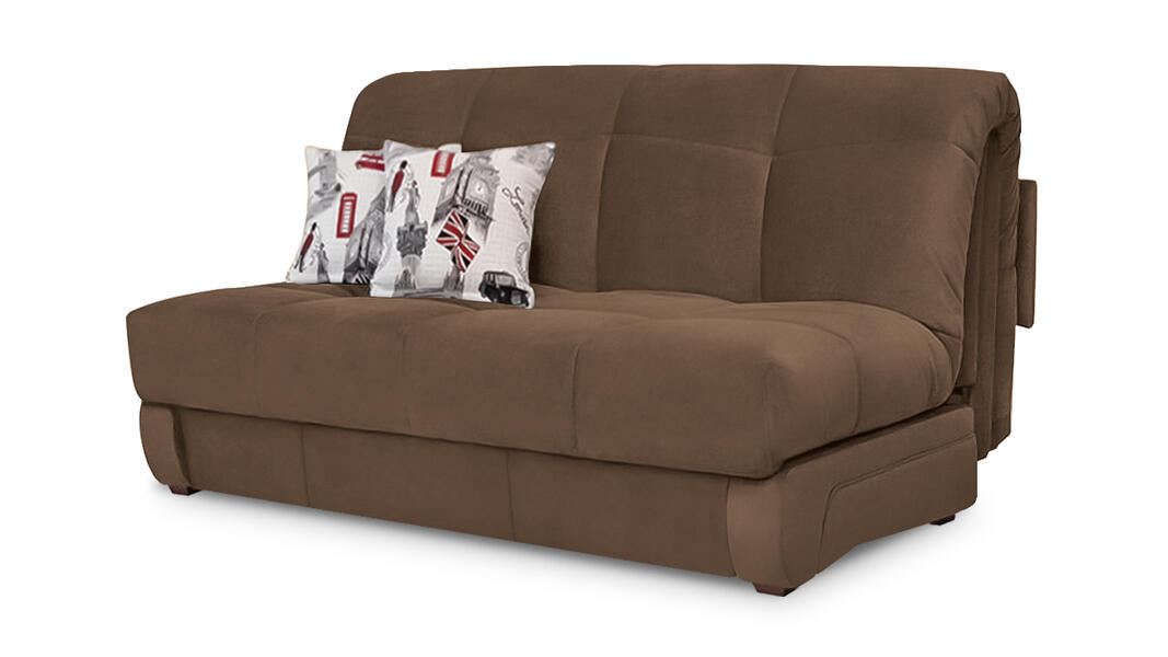 Диван Юпитер Vivaldi 23 125*115*95 см, Коричневый Велюр Аккордеон Фиеста