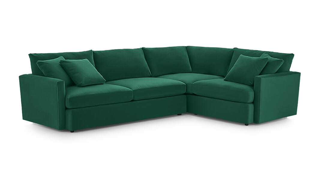 Угловой диван Стелф Vivaldi 11 290*185*90 см, Зеленый  Еврокнижка Фиеста