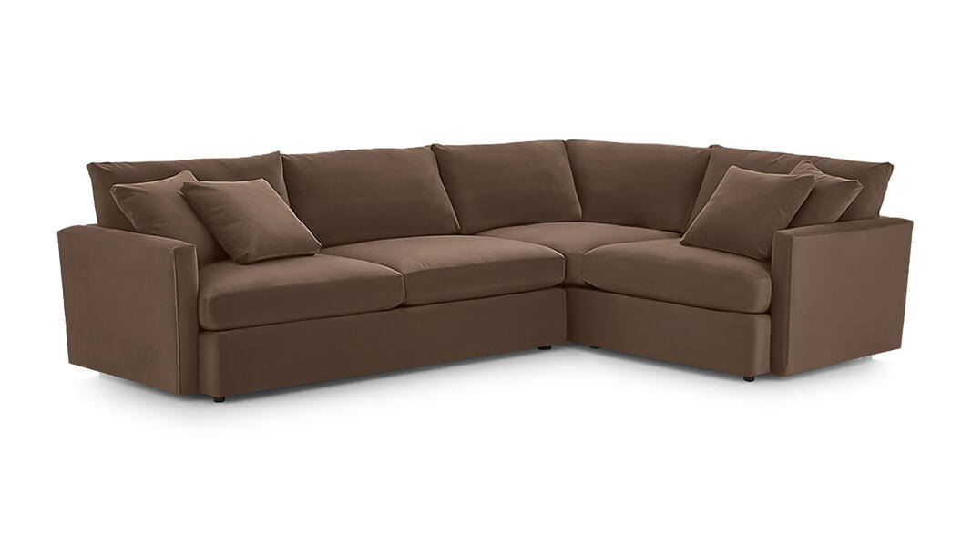 Угловой диван Стелф Vivaldi 23 231*185*90 см, Коричневый Велюр Еврокнижка Фиеста