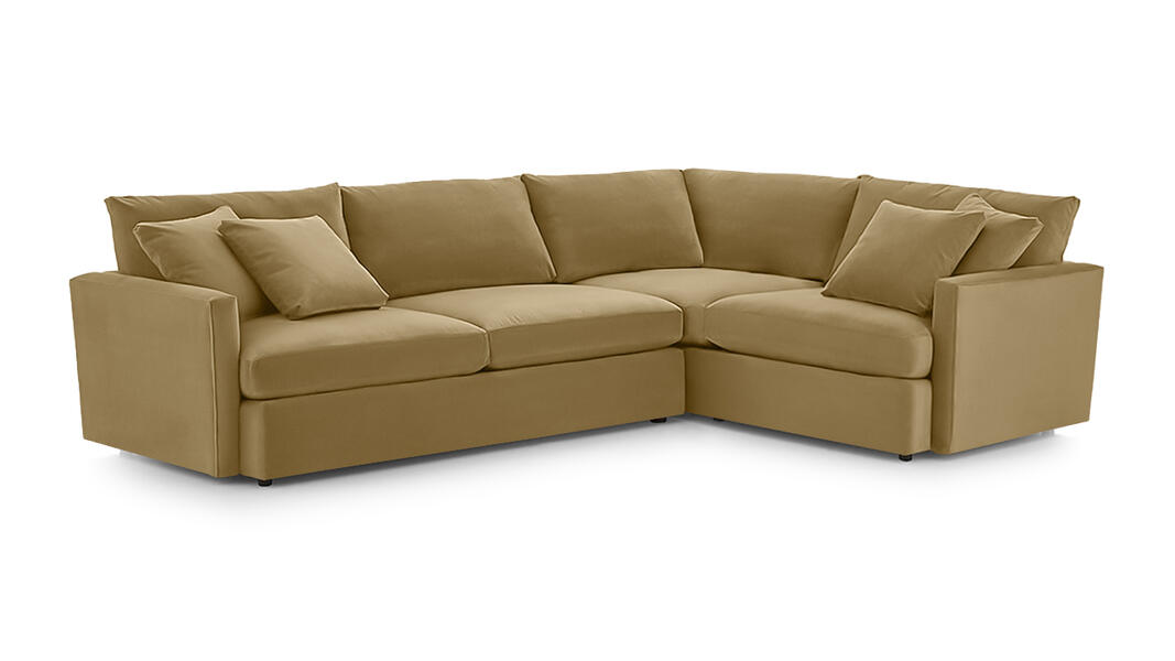 Угловой диван Стелф Vivaldi 34 231*185*90 см, Коричневый Велюр Еврокнижка Фиеста